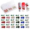 Nail Art Rhinestones Gold 3D Cherry Nail Charms, 60Pcs Cherry Crystal Diamond Fruit Charm for Nails Design Metal Alloy Rhinestone Jewelry DIY Crafts Supply(6 Colors,Cherrys) view 4