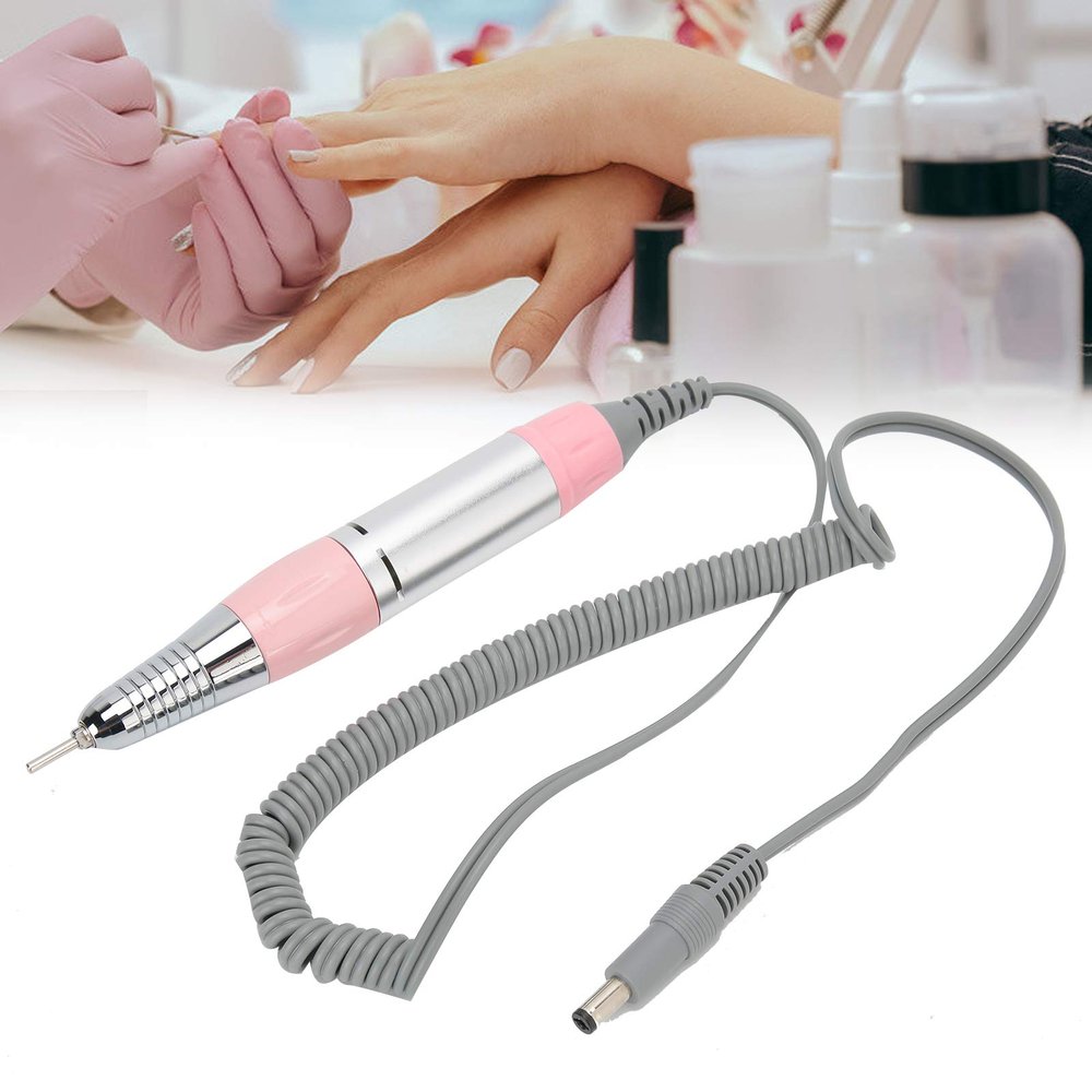 Nail Drill Handpiece Replacement, Electric Nail Drill Handle Metal Grinding Polishing Pen Handle Handpiece Nail Art Accessory Electric Grinder Machine