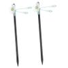 CALLARON 2pcs Floral Hair Chopstick Vintage Tassel Hair Bun Maker Elegant Headdress for Festivals Daily Use Natural Material for Secure Styling view 1