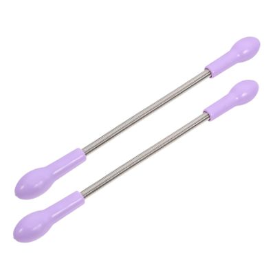 Beavorty 2pcs Spring Epilator Facial Hair Remover Tool Portable Stainless Steel Threading Device for Painless Hair Removal for Upper Lip and Chin