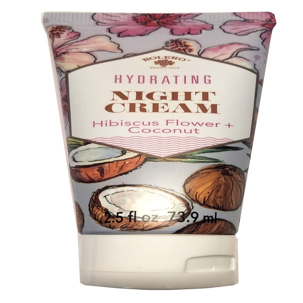Bolero Hydrating Night Cream Hibiscus Flower & Coconut 2.5fl oz (73.9ml)