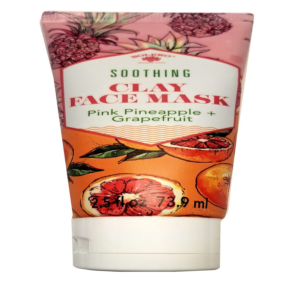 Bolero Soothing Clay Face Mask Pink Pineapple & Grapefruit 2.5fl oz (73.9ml)