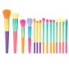 15pcs Makeup Brushes Set, Professional Synthetic Face Powder Blush Bristles Colorful Eyeshadow Brushes for Highlight Concealer view 2