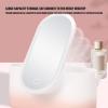 plplaaoo Makeup Bag with Light Up Mirror,Travel Makeup Organizer Box with Mirror,Portable Cosmetic Box Makeup Case Pink Gradient Portable Large Capacity Foldable Rotating LED Light Makeup Storage view 3