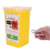 Blade Container, Shaving Blade Disposal Box, Disposal Blade Container, Disposal Blade Container Barbershop Hair Salon Shaving Knife Blade Disposal Collect Box (Yellow) view 4