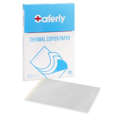 Saferly Tattoo Stencil Transfer Thermal Printer Paper for Tattooing with 4 Layers, Vegan Friendly, Vegan Friendly Tattoo Supplies, 8-1/2 x 11, Box of 100 Sheets