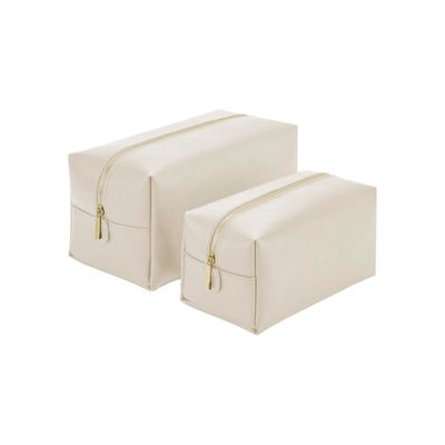 Bagbase Boutique Plain Toiletry Bag (14cm x 28cm x 14cm) (Oyster)