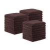Arkwright Bleach Proof Salon Towels Bulk - Pack of 24 - Ultra Soft, Gentle Microfiber, Highly Absorbent & Quick Dry Spa Facial Towel for Hair Stylist, Nail Shop, and Esthetician, 16 x 27 in, Brown view 1