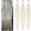 Blonde White 30 Inch Braiding Hair Prestretched Synthetic Yaki Ez Braid Braiding Hair view 1