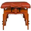 Master Massage 31" Santana Pro Portable Massage Table Package, Memory Foam Cushioning, Reiki Leg Panels, Mountain Red- Tattoo Table- Spa Bed- Folding Massage Table- Facial Bed with Ambient Light view 3