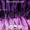 10 Pcs Satin Silk Bonnet for Sleeping Hair Bonnets for Women Curly Natural Hair Double Layer Reversible Adjustable Large Sleeping Caps with drawstring for Protection, 10 Colors view 3