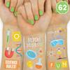 xo, Fetti Science Party Temporary Tattoos - 62 Silver Foil Styles | Future Mad Scientist Birthday Party Supplies, Educational Science Favors, Scientific Arts and Crafts view 1