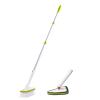 48'' Extendable Long Handle Scrub Cleaning Brush - Floor Scrubber with 1 Stiff Bristles & 1 Sponge Brush, Adjustable Lightweigh Detachable Kitchen Brush for Baseboard Shower Bathroom Bathtub Tile view 3