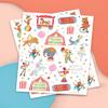 xo, Fetti Circus Party Temporary Tattoos - 42 Gold + Silver Foil Styles | Circus Birthday Party Supplies, Carnival Party Favors, Circus Animals Temp Tats, Clown Arts and Crafts view 2