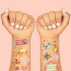 xo, Fetti Circus Party Temporary Tattoos - 42 Gold + Silver Foil Styles | Circus Birthday Party Supplies, Carnival Party Favors, Circus Animals Temp Tats, Clown Arts and Crafts view 3