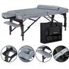Master Massage 30" Montour Lx Portable Massage Table Package with 3" Memory Foam, Dove Grey- Foldable Massage Table, Folding Spa Beauty Bed (Dove Grey with Ambient Light) view 3