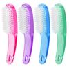 Larbois Nail Brush for Cleaning Fingernails, 4Pack Handle Grip Nail Brushes Fingernail Brush for Cleaning Nail Scrub Brush for Toes and Nails Women Men (Color3) view 1