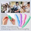 Larbois Nail Brush for Cleaning Fingernails, 4Pack Handle Grip Nail Brushes Fingernail Brush for Cleaning Nail Scrub Brush for Toes and Nails Women Men (Color3) view 3