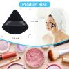 6-Pack Powder Puff Face Soft Triangle Makeup Puff for Loose Powder Mineral Powder Body Powder Velour Cosmetic Foundation Blender Sponge Beauty Makeup Tools(Black) view 3