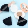 6-Pack Powder Puff Face Soft Triangle Makeup Puff for Loose Powder Mineral Powder Body Powder Velour Cosmetic Foundation Blender Sponge Beauty Makeup Tools(Black) view 4