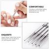Mobestech Sturdy Nail Art Pen Set 5pcs Stainless Steel Nail Art Accessories Pens view 3