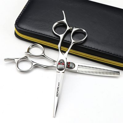 6.0 Inch Professional Japan 440C Hair Cutting Scissors, High-End Bangs Hair Cutting Scissors Set, Barber Salon Hairdressing Shears, for Barber And Home Use