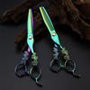 6.0 Inch Hair Cutting Scissors Set, Barber Hair Cutting & Thinning Shears Texturizing Scissors Set, Hair Cutting Scissors Thinning Shear Set, for Barber Or Home Use view 2