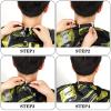 FEBSNOW Professional Hair Cutting Cape, 3 Pcs Hairdressing Salon Cape for Styling Coloring Hair Hair Cutting Cape Accessories view 4