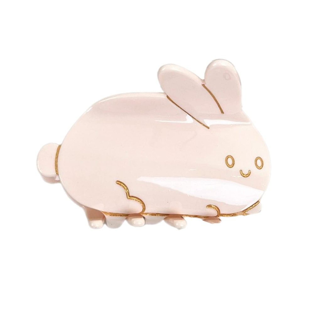 Lovely Bunny Hair Clips,Cellulose Acetate Hair Clips,Small Claw Clips for Girl,Hair Accessories,Pack of 2,S1