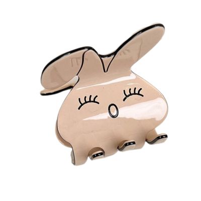 Lovely Bunny Hair Clips,Cellulose Acetate Hair Clips,Small Claw Clips for Girl,Hair Accessories,Pack of 2,S4