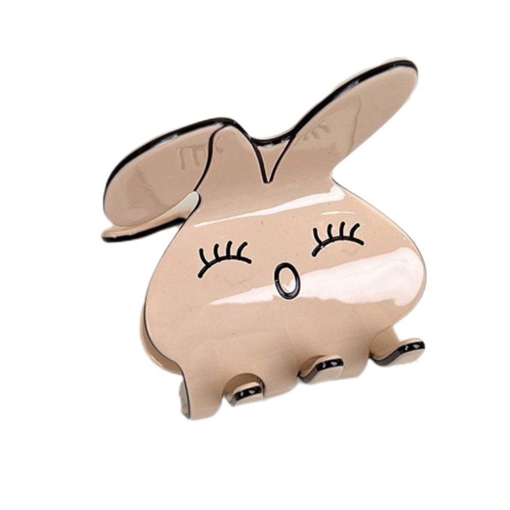 Lovely Bunny Hair Clips,Cellulose Acetate Hair Clips,Small Claw Clips for Girl,Hair Accessories,Pack of 2,S4