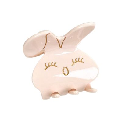 Lovely Bunny Hair Clips,Cellulose Acetate Hair Clips,Small Claw Clips for Girl,Hair Accessories,Pack of 2,S3