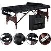 Master Massage Roma II Portable Massage Table Bed Package with 2.5" Cushion, Half Round Bolster, Disposable Face Cover, Black, 30" Salon Beauty Tattoo Lash Facial Bed(Roma II with Ambient Light) view 2