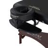 Master Massage Roma II Portable Massage Table Bed Package with 2.5" Cushion, Half Round Bolster, Disposable Face Cover, Black, 30" Salon Beauty Tattoo Lash Facial Bed(Roma II with Ambient Light) view 4