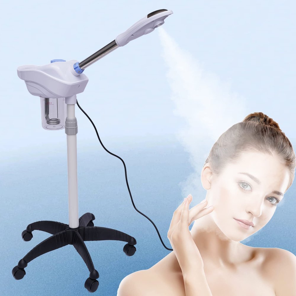 YIYIBYUS Professional Facial Steamer, White, Facial Steamer, Beauty Spa Skin Care Equipment, Cleanse, Rejuvenate, Whiten, Smoothening
