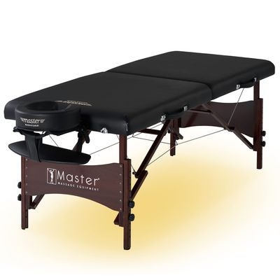Master Massage Roma I 30-inch Folding Portable Massage Table Bed with Carrying Case- Tattoo Table, Lash Bed Beauty Bed Spa Salon Treatment Table (30" Roma+Ambient Light)