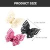Lurrose 3pcs Purple Butterfly Hair Clips for Women Large Butterfly Hair Clips for Girls view 2