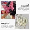 Lurrose 3pcs Purple Butterfly Hair Clips for Women Large Butterfly Hair Clips for Girls view 3
