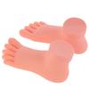 LALAFINA Manikin Body Manicure Tools 2 Pcs Practice Fake Foot Model Nail Art Practice Foot Model Soft Silicone Manicure Training Model Practice Tool for Home Salon Mannequin Manikin view 1