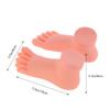 LALAFINA Manikin Body Manicure Tools 2 Pcs Practice Fake Foot Model Nail Art Practice Foot Model Soft Silicone Manicure Training Model Practice Tool for Home Salon Mannequin Manikin view 2