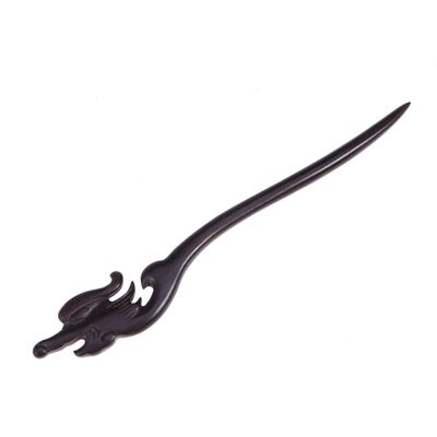 Beaupretty Vintage Decorative Wooden Hair Chopsticks Retro Hairpin Hair Clip for Women and Girls Elegant Black Design for Casual Parties and Celebrations