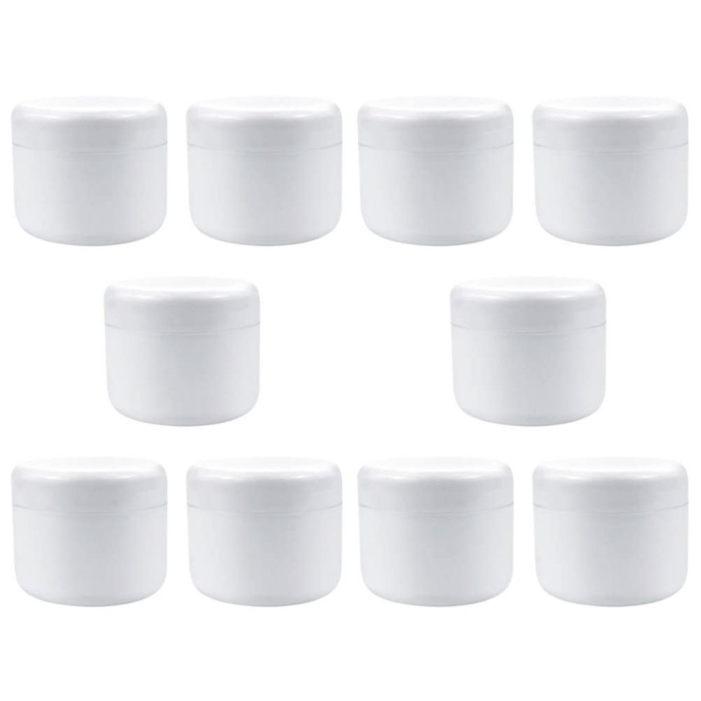 LALAFINA Travel Bottles Set of 10 Cream Box Makeup Containers Sub Bottles Screw Lids 30ml Empty Skincare Containers