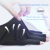Doubao Anti UV Gloves for Gel Nail Lamp, Professional UV Protection Gloves for Manicures, Fingerless Gloves for Protecting Hands from Nails UV Light (Black) view 4