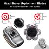 UPTARD Head Shaver Replacement Heads,Head Shaver Replacement Blades, Head Shavers for Bald Men,Head shavers for Men, Stainless Steel Rotary Blades for Electric Head Razor (silver8) view 2