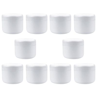 LALAFINA 10pcs Cream Storage Bottles Refillable Outdoor Makeup Containers for Travel Lightweight and Compact Cosmetic Jars Cream Sample Boxes for Skincare and Daily Use