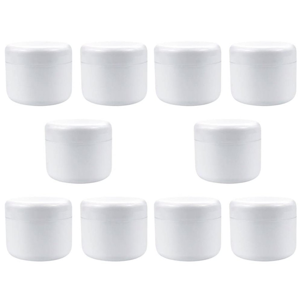LALAFINA 10pcs Cream Storage Bottles Refillable Outdoor Makeup Containers for Travel Lightweight and Compact Cosmetic Jars Cream Sample Boxes for Skincare and Daily Use