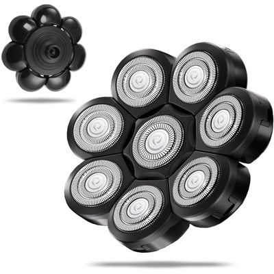 UPTARD Head Shaver Replacement Heads,Head Shaver Replacement Blades, Head Shavers for Bald Men,Head shavers for Men, Stainless Steel Rotary Blades for Electric Head Razor (black8)