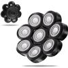UPTARD Head Shaver Replacement Heads,Head Shaver Replacement Blades, Head Shavers for Bald Men,Head shavers for Men, Stainless Steel Rotary Blades for Electric Head Razor (black8) view 1