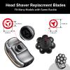 UPTARD Head Shaver Replacement Heads,Head Shaver Replacement Blades, Head Shavers for Bald Men,Head shavers for Men, Stainless Steel Rotary Blades for Electric Head Razor (black8) view 2