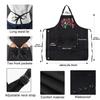 PXTIDY Nail Tech Apron With Pockets Nail Tech Gift Nail Salon Gift Nail Tech Supplies Waterproof Apron Adjustable (NAIL TECH Apron) view 3